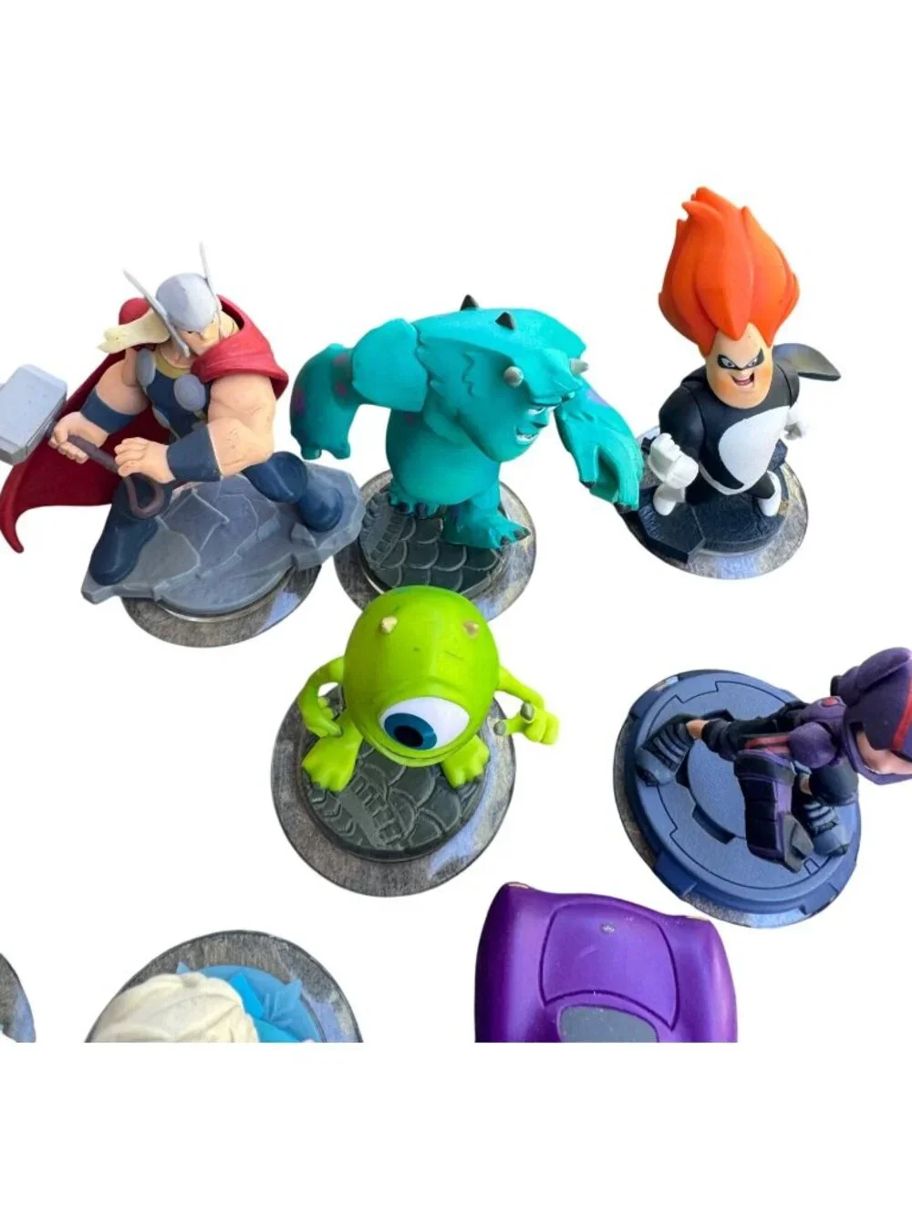 Disney Infinity Figures & Power Discs Lot - Marvel Star Wars Frozen & More